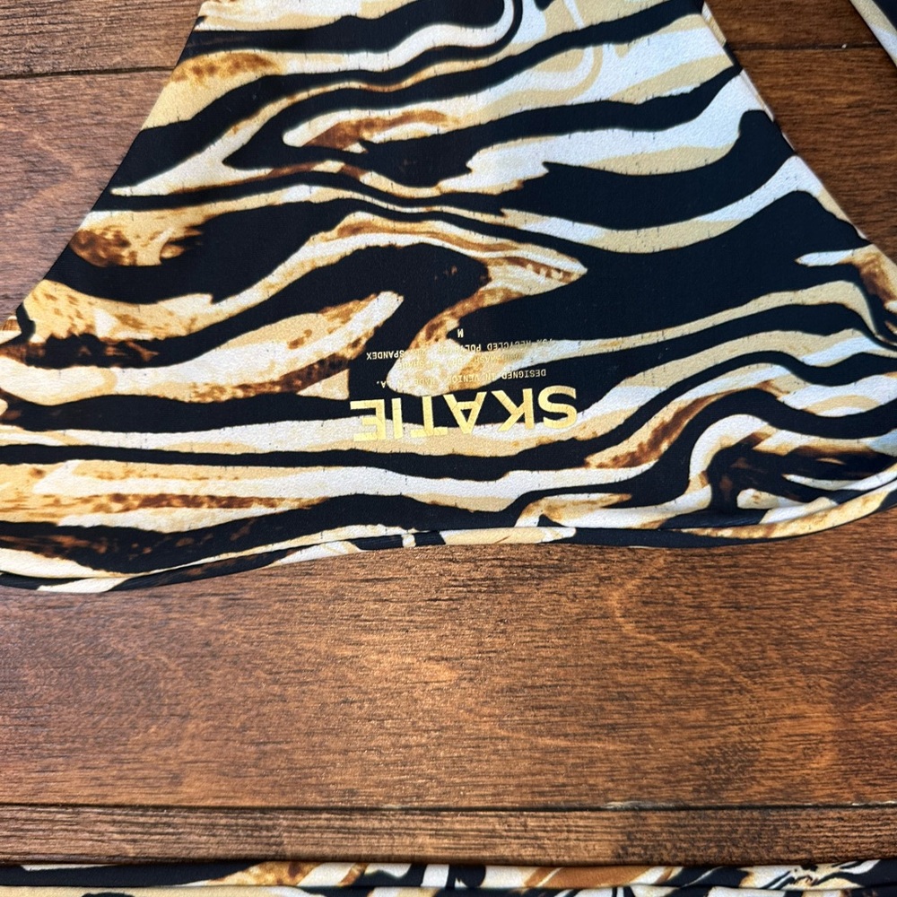 Skatie Black and Gold Swirl Bikini - Picture 3 of 6
